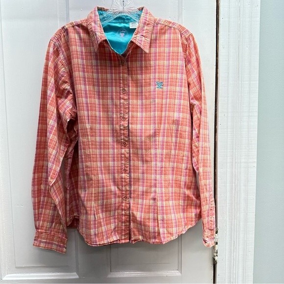 Wrangler western wear Twenty X Tailored Fit button down shirt women's xl - Picture 1 of 4